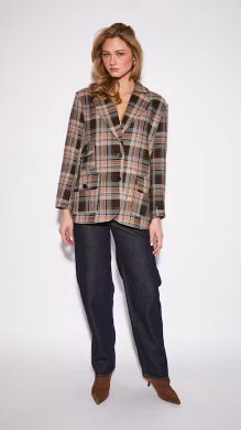 Walter Plaid Blazer- Saddle Tartan