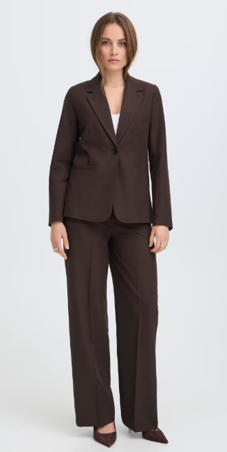 ByDanta Wide Leg Trouser- Java Melange