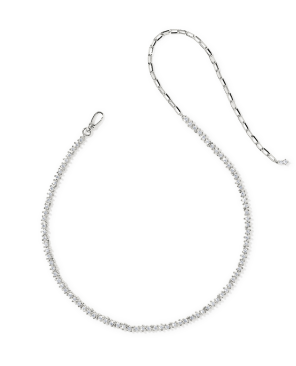 Fate Tennis Necklace- Silver