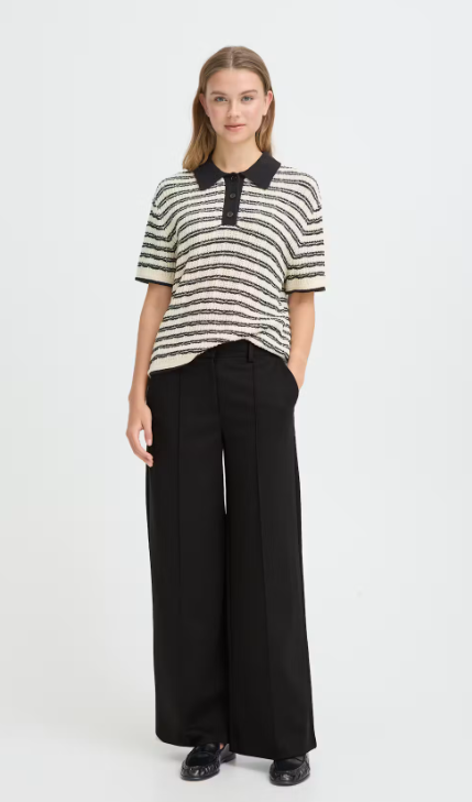 IhKate Office Wide Trouser- Black