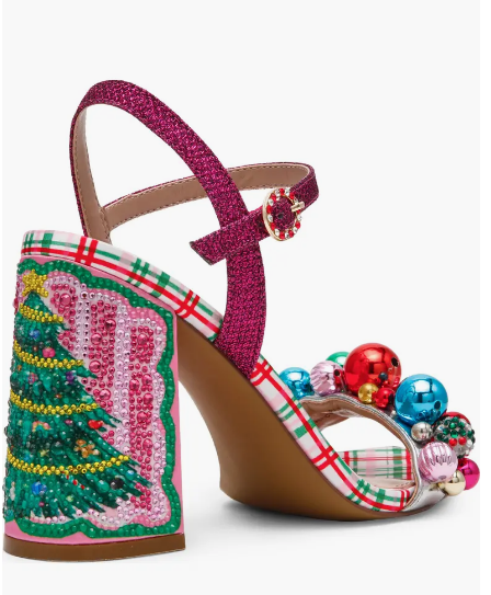 Jolly Holiday Heel- Red/Green Multi