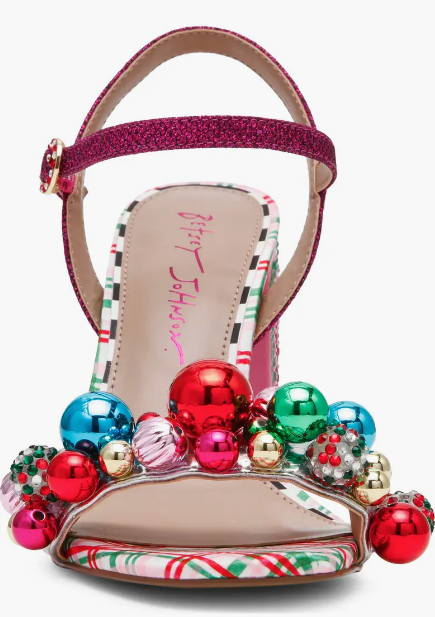 Jolly Holiday Heel- Red/Green Multi