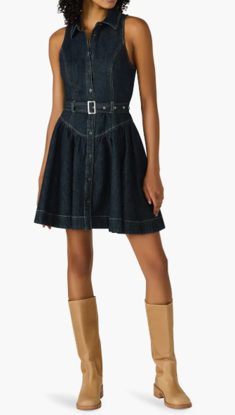 Senia Denim Dress- Dark Indigo - 0