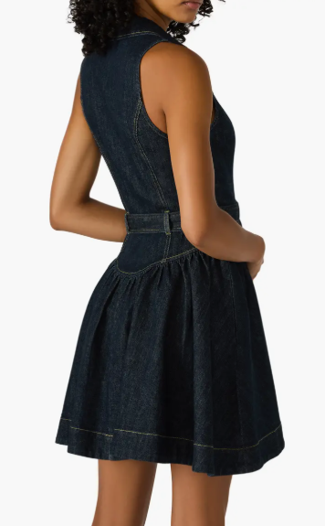 Senia Denim Dress- Dark Indigo - 0