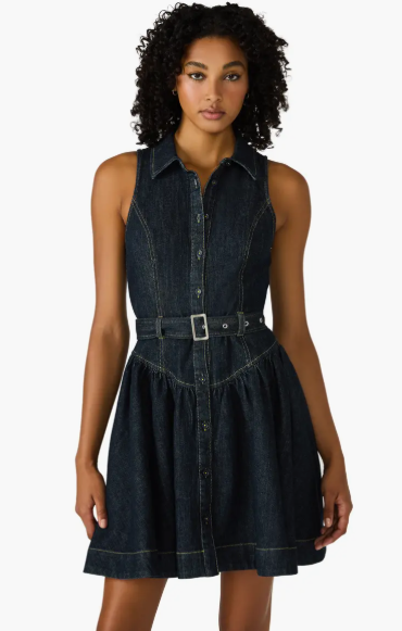 Senia Denim Dress- Dark Indigo - 0
