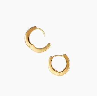 18K Gold 16Mm Zenith Hoops
