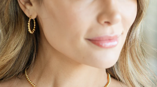 Beaded Latchback Hoops