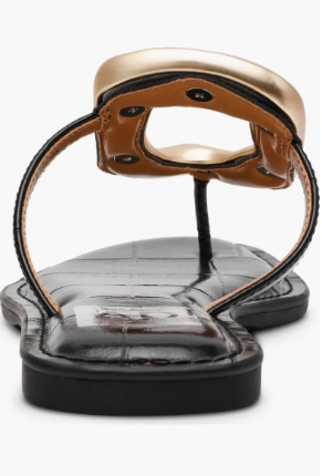 Jameson Sandal- Black Croc