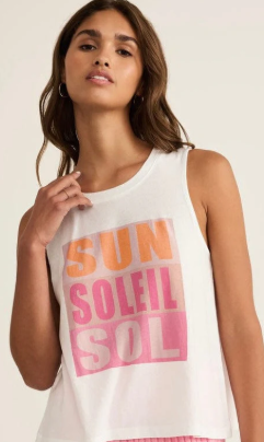 Cote d'Azur Tank- Passion Fruit - Xs