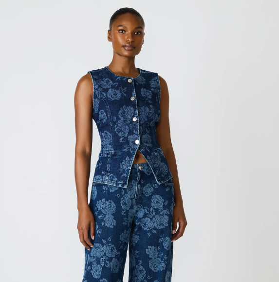 Wesley Top- Rose Frost