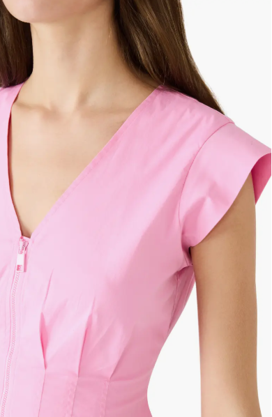 Gale Dress- Pink Taffy - Xs