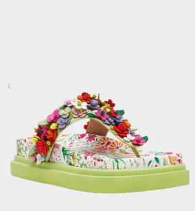 Kammeron Sandal Natural Floral Multi