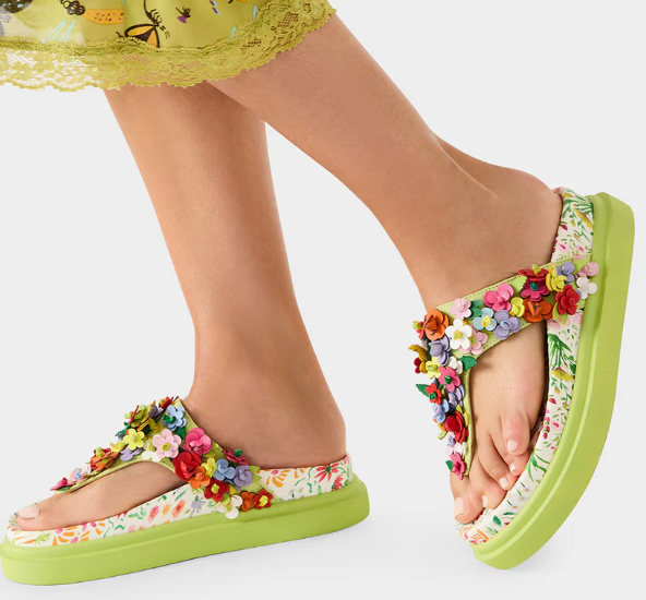 Kammeron Sandal Natural Floral Multi