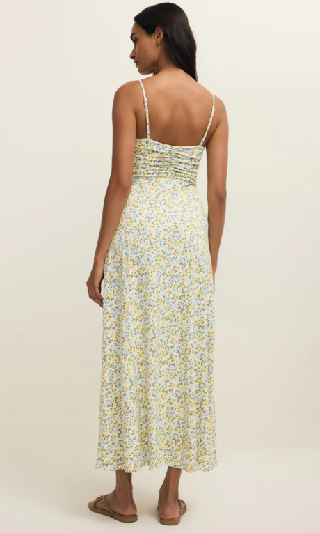 Faya Idra Ditsy Maxi Dress- Cloud
