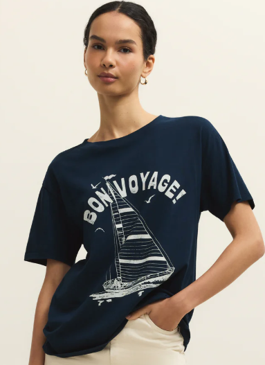 Voyage Boyfriend Tee- Eclipse - M