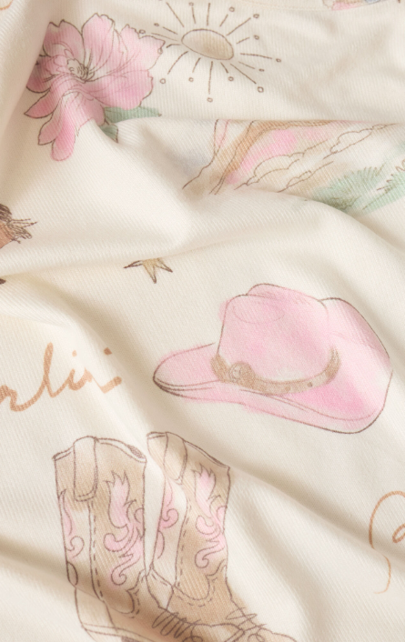 Desert Rose LS Top- Vanilla Ice