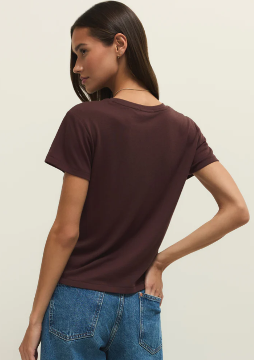 Tourist Tee- Chocolate Cherry - Xs