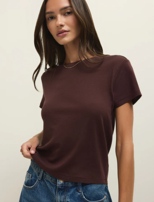 Tourist Tee- Chocolate Cherry - Xs