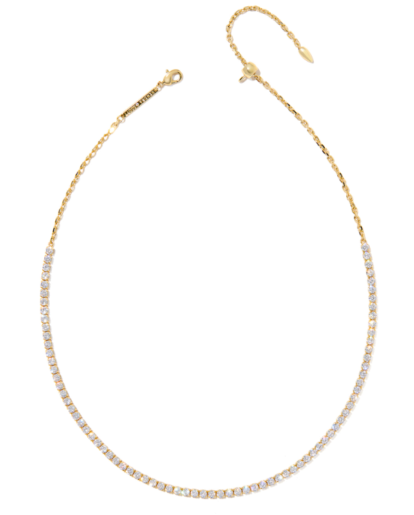 Renee Tennis Necklace White CZ