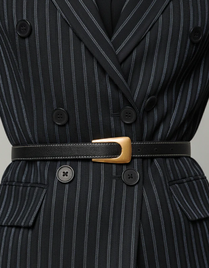 Reversible Leather Belt- BRN/BLK - S