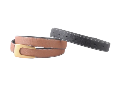 Reversible Leather Belt- BRN/BLK - L