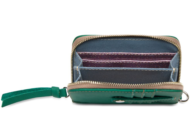 Teal Zippy Wallet