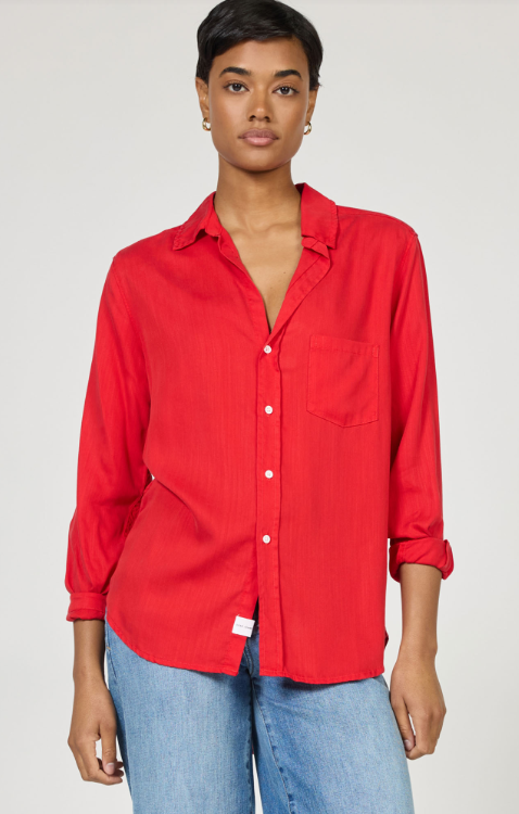 Galina Tencel Shirt- Salsa - M