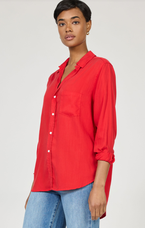 Galina Tencel Shirt- Salsa