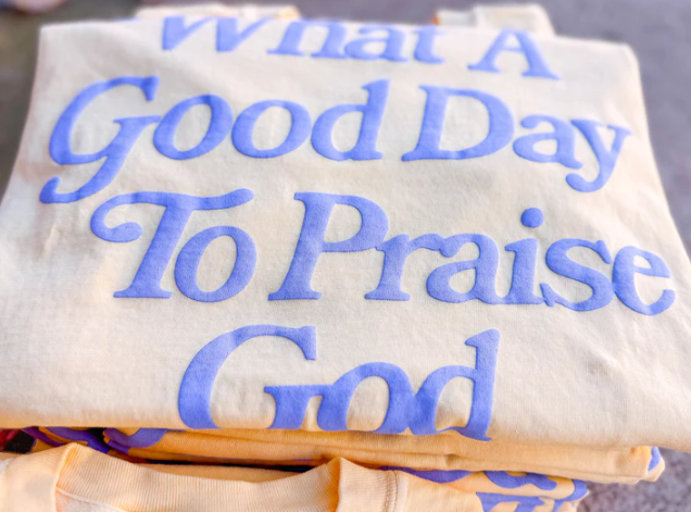 Praise God Tee- Butter