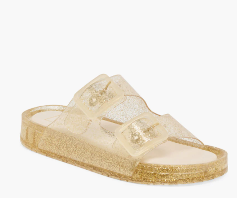 Julio Jelly Sandal- Gold Vinyl - 9