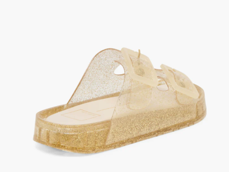 Julio Jelly Sandal- Gold Vinyl