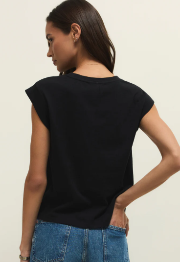 Camino Jersey Top- True Black