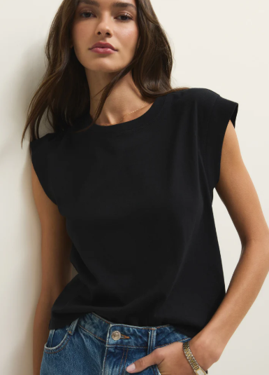 Camino Jersey Top- True Black