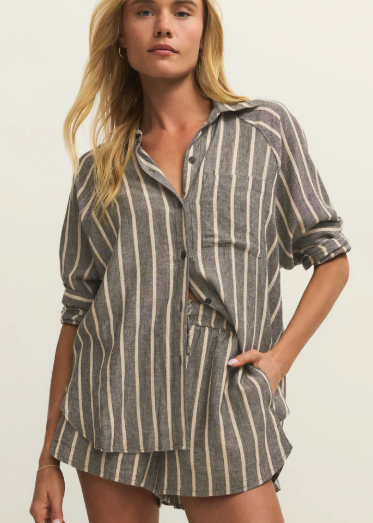 The Perfect Line Top- Black - Xs