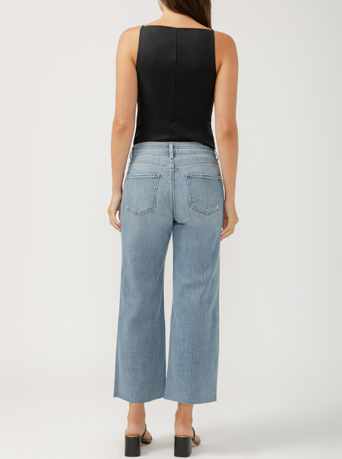 Suki Wide Leg Crop Jean- Indigo