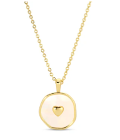 Heart Shell Pendant Necklace
