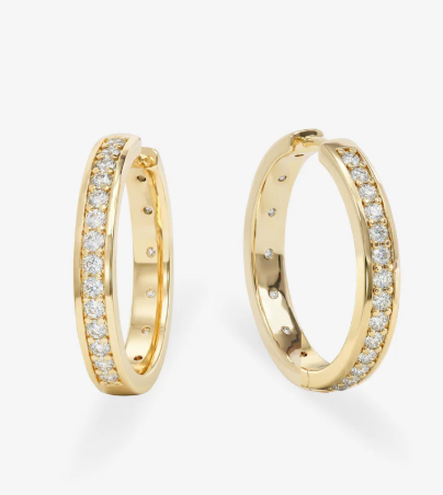 Ashley Infinity Reversible Hoops 1"
