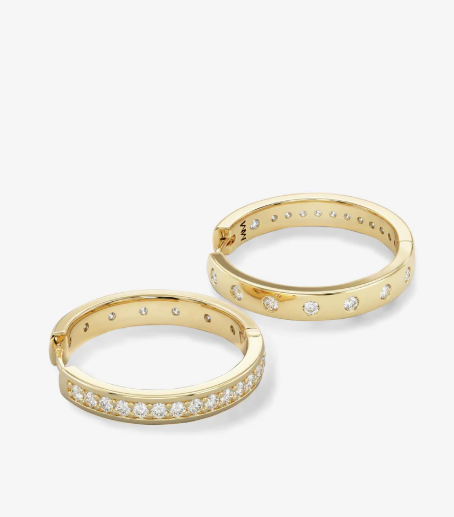 Ashley Infinity Reversible Hoops 1"