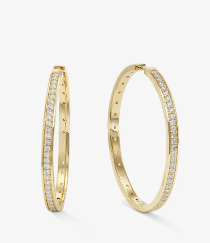 Ashley Infinity Reversible Hoops 2"