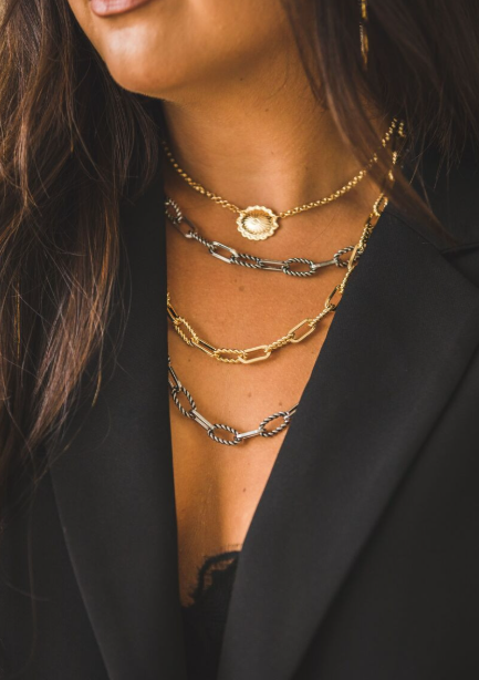 18K Gold Plated 20" Rope Link Chain