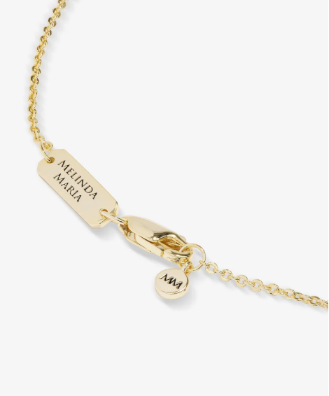 She's an Icon Small Heart Necklace Gold|White Diamondettes