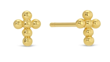 Multi Cross Gift Set of 3 Studs- Gold