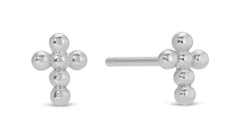 Multi Cross Gift Set of 3 Studs- Silver