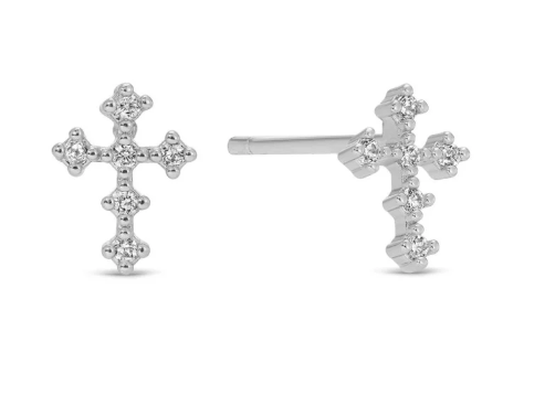 Multi Cross Gift Set of 3 Studs- Silver