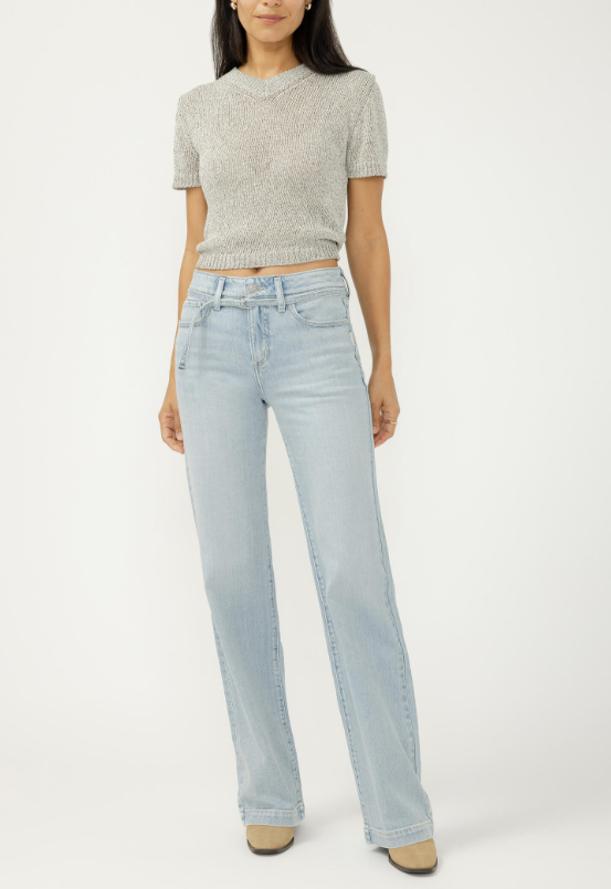 Avery High-Rise Trouser Jean- Sycamore Cove - 30