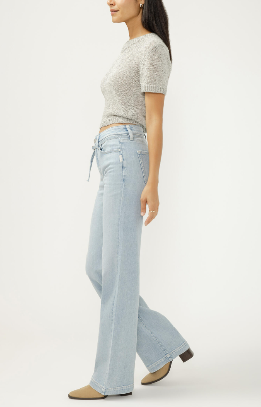 Avery High-Rise Trouser Jean- Sycamore Cove - 26