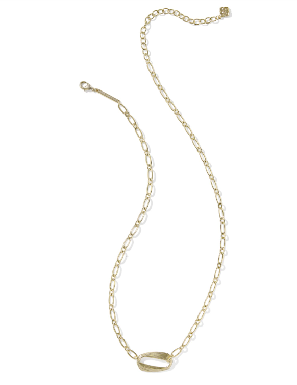Kira Short Pendant Necklace Gold Metal