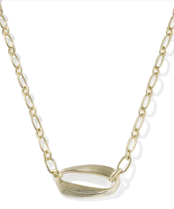 Kira Short Pendant Necklace Gold Metal