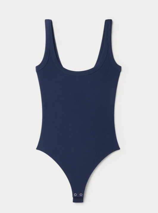 Modal Rib Tank Bodysuit- Horizon Ink - L