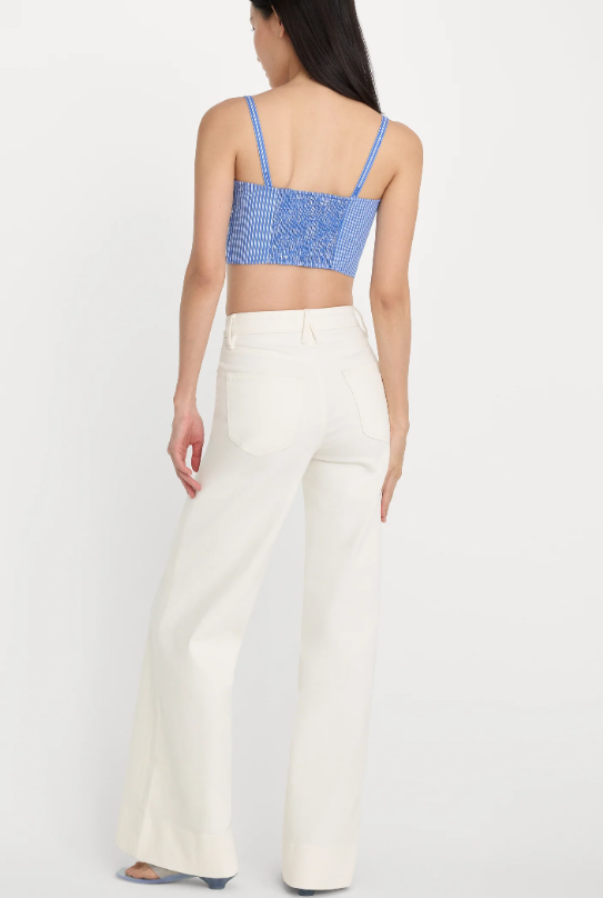 Good Waist Palazzo Jean- White